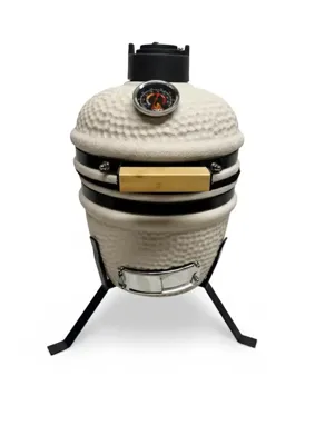 Own grill keramische kamado barbecue 13 inch Mini creme V2