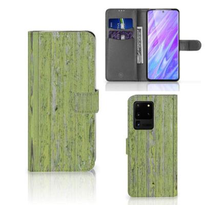 Samsung Galaxy S20 Ultra | Book Style Case | Green Wood