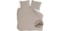 Walra dekbedovertrek linen elegance 240x220 cm zand - thumbnail