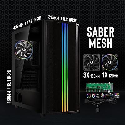 PC-behuizing zonder voeding - BITFENIX Sabre Mesh (zwart) - Medium toren - ATX-formaat