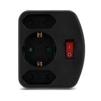 REV 00135171 Stopcontactsplitter Zwart - thumbnail