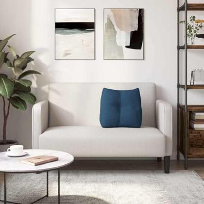 VidaXL Rugkussen blauw 45 x 24 x 50 cm stof VidaXL Rugkussen blauw 45 x 24 x 50 cm stof
