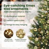 VidaXL Kunstmatige scharnier kerstboom met cones groen 150 cm - thumbnail