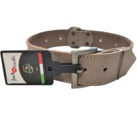 Jack and Vanilla Hondenhalsband - Leer - Grijs - 65 cm - thumbnail