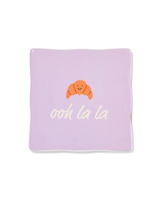 HEMA Tegel 10x10cm keramiek croissant &apos;ooh la la&apos; paars