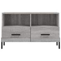 Tv-meubel 80x36x50 cm bewerkt hout grijs sonoma eikenkleurig - thumbnail