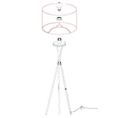 Eglo Fondachelli vloerlamp staal zwart