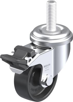 Blickle LRA-POA 50G-FI-GS10 Zwenkwiel met rem Wieldiameter: 50 mm Draagvermogen (max.): 75 kg 1 stuk(s)