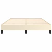 Bedframe kunstleer crmekleurig 140x190 cm - thumbnail