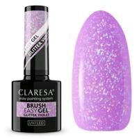 Claresa brush easy gel glitter violet 5ml - thumbnail