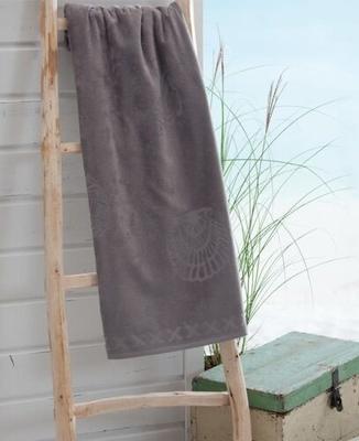 Seahorse Seahorse Strandlaken Shells Grey 100x200