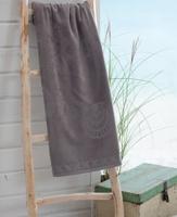 Seahorse Seahorse Strandlaken Shells Grey 100x200 - thumbnail