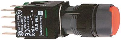 Schneider Electric XB6AA45B XB6AA45B Druktoets 250 V 3 A Moment (l x b x h) 57 x 18 x 18 mm IP65 1 stuk(s)