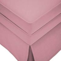 Chaise longue met bolster en rechterarmleuning fluweel roze - thumbnail