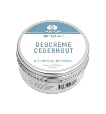 van der Pigge Huidbalans deocreme ceder 50 Milliliter