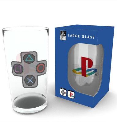 Playstation Large Glass -Classic Logo