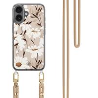 iPhone 17 hoesje met beige koord - In bloom - thumbnail