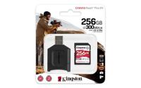 Kingston Technology Canvas React Plus flashgeheugen 256 GB SD Klasse 10 UHS-II - thumbnail