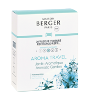 Maison Berger Paris navulling autoparfum aroma travel aromatic garden 2 stuks - thumbnail