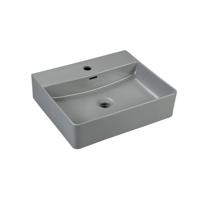 Wastafel Best Design Flaago Rechthoek 50 cm Mat Grijs - thumbnail