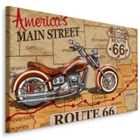 Schilderij - Route66, America&apos;s Mainstreet, Premium print - thumbnail