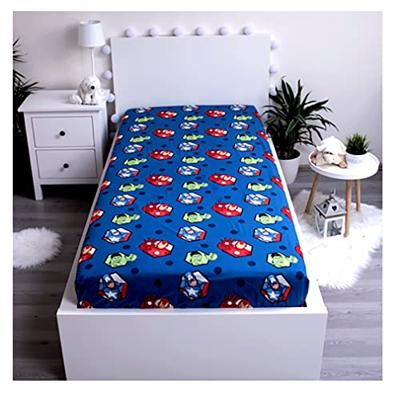 Marvel Avengers Hoeslaken - Eenpersoons - 90 x 200 cm - Blauw - thumbnail