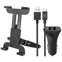Trust Hoofdsteun Tablet Houder Universeel + Autolader met Usb C Kabel - thumbnail