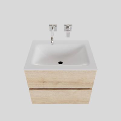 Badkamermeubel Solid Surface AQS Oslo 60x46 cm Wood Washed Oak Boss & Wessing Badkamermeubel Solid Surface AQS Oslo 60x46 cm Wood Washed Oak Boss & Wessing