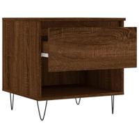 Salontafels 2 st 50x46x50 cm bewerkt hout bruineikenkleurig - thumbnail