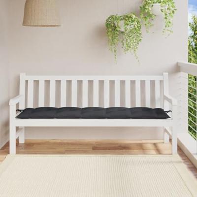 VidaXL Tuinbankkussen 180x50x7 cm stof gemêleerd antracietkleurig VidaXL Tuinbankkussen 180x50x7 cm stof gemêleerd antracietkleurig