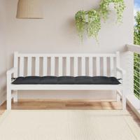 VidaXL Tuinbankkussen 180x50x7 cm stof gemêleerd antracietkleurig - thumbnail