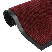 VidaXL Deurmat getuft 60x180 cm rood - thumbnail