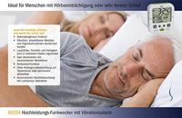 TFA Dostmann 60.2538.02 Wekker Zendergestuurd Wit, Groen Alarmtijden 2 Trilalarm, Extra luid wekgeluid, Groot display - thumbnail