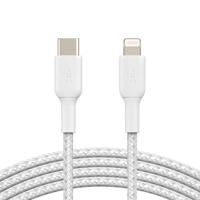 Kabel USB-C naar Lightning Belkin CAA004BT1MWH Wit 1 m - thumbnail
