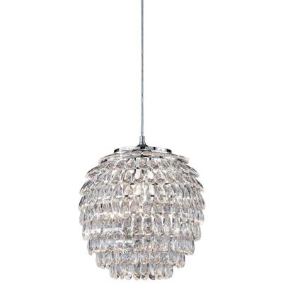 LED Hanglamp Rond Mat Chroom - E27 Aluminium Design