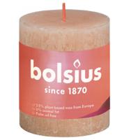 Bolsius rustiek stompkaars 80/68 roze - thumbnail