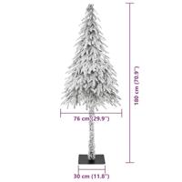 VidaXL Kerstboom met 300 led met standaard wit 180 cm pe en staal - thumbnail