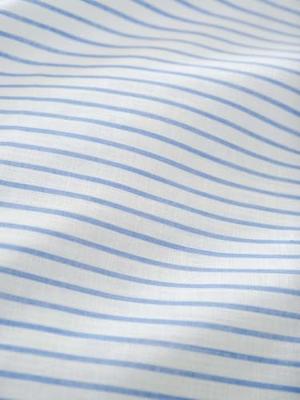 Marc O&apos;Polo Classic Fine Stripe Denim blue dekbedovertrek