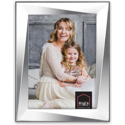 Haes Deco Verzilverde Fotolijst Firenze voor een foto van 13x18 cm - Fraai Verzilverd met luxe Houten achterzijde en standaard om neer te zetten