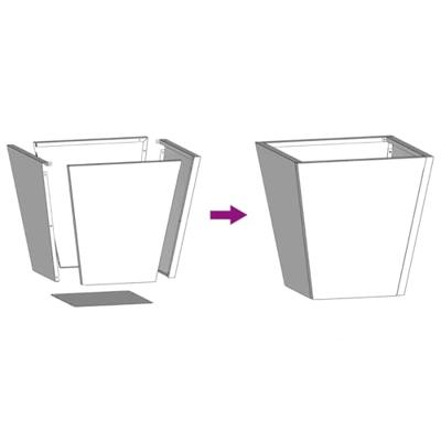 VidaXL Plantenbak 30x30x30 cm gegalvaniseerd staal VidaXL Plantenbak 30x30x30 cm gegalvaniseerd staal
