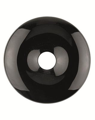 Obsidiaan Zwart Donut (40 mm)