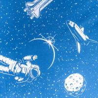 Spaceship Dekbedovertrek - Eenpersoons - 140 x 200 cm - thumbnail