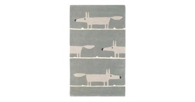 Scion - Mr Fox Silver 25304 - 090x150 cm Vloerkleed