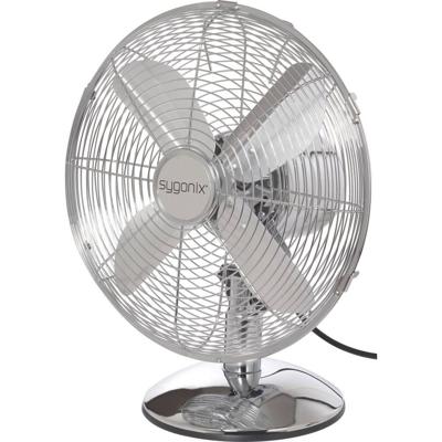 Sygonix Tafelventilator 35 W (Ø x h) 335 mm x 400 mm Chroom Oscillerend