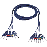 DAP FL63 Multikabel 8x Mono jack naar 8x Mono jack 3m - thumbnail