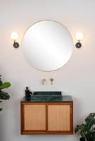 Lucide BEREND - Wandlamp Badkamer - 1xG9 - IP44 - Zwart - thumbnail