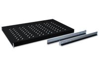 Digitus DN-97649 19 inch Apparaatbodem voor patchkast 1 HE Variabele bevestigingsrails Geschikt voor kastdiepte: 1000 mm Zwart (RAL 9005) - thumbnail