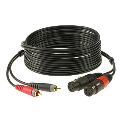 KLOTZ AIS GmbH AT-CF0100 audio kabel 1 m 2 x RCA 2 x XLR (3-pin) Zwart