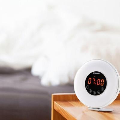 Hyundai Electronics - Premium wake up light wekker met RGB led Hyundai Electronics - Premium wake up light wekker met RGB led