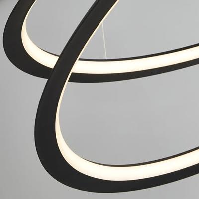Searchlight Led hanglampSwirl - 51871-1BK